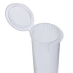 Single Unit (Less Than Box Qty) / Clear Squeeze Top Child-Resistant Pre-Roll Tube | 78 mm