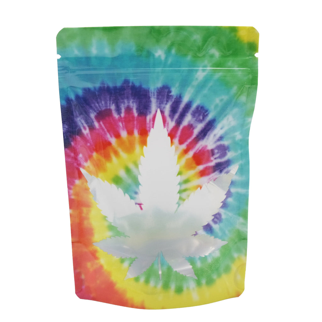 Single Unit (Less Than Box Qty) / Default Title 10-Pack Tie Dye Smell Proof Mylar Bag | 1/8th ounce to 1/4th ounce
