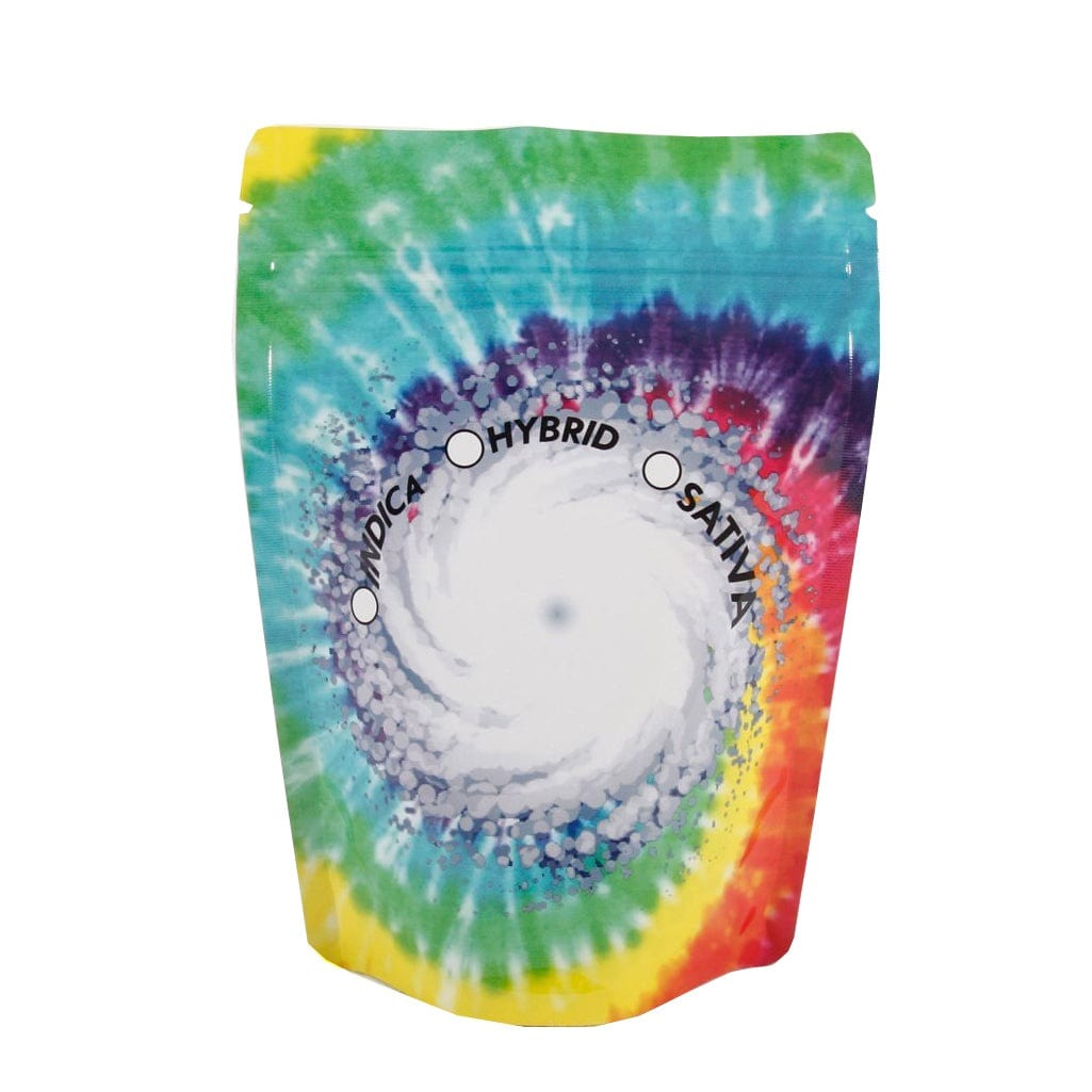 Single Unit (Less Than Box Qty) / Default Title 10-Pack Tie Dye Smell Proof Mylar Bag | 1/8th ounce to 1/4th ounce