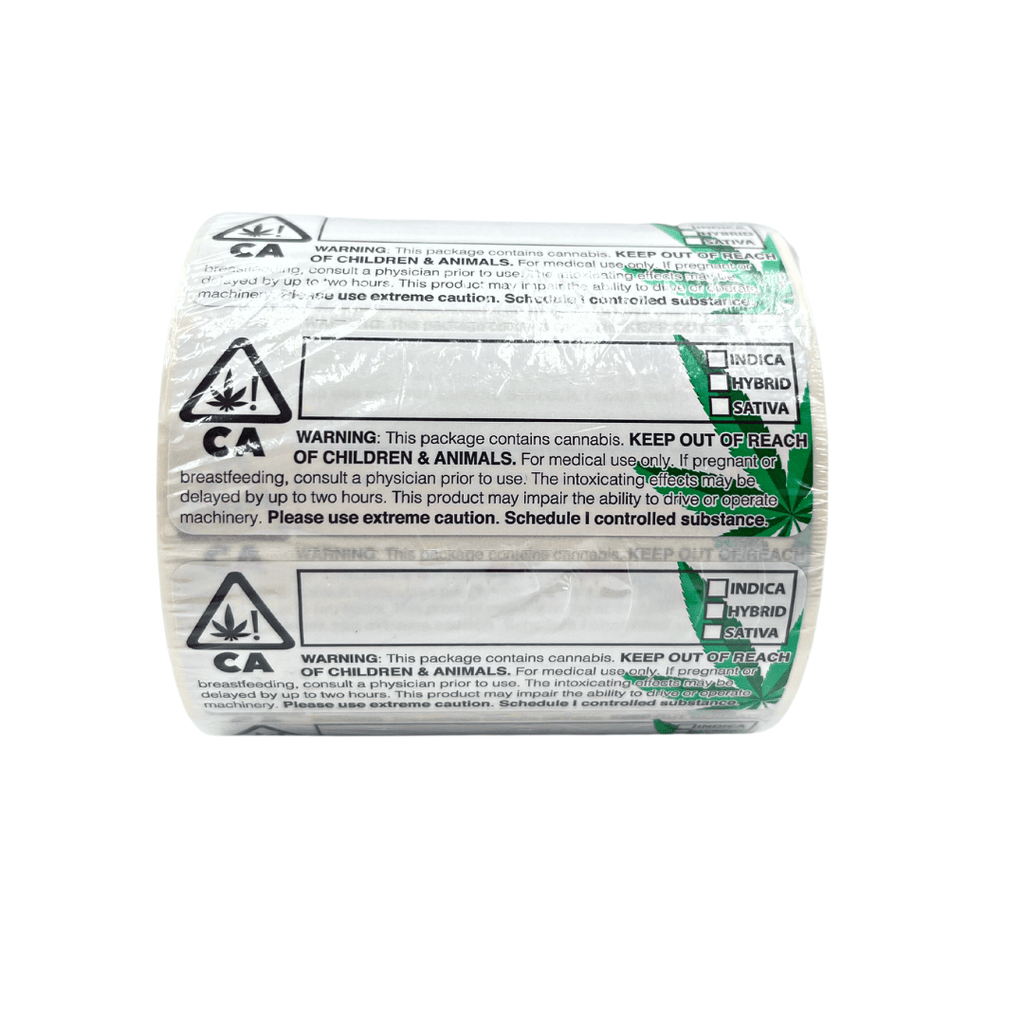 Single Unit (Less Than Box Qty) / Default Title California Compliance Strain Labels with Leaf