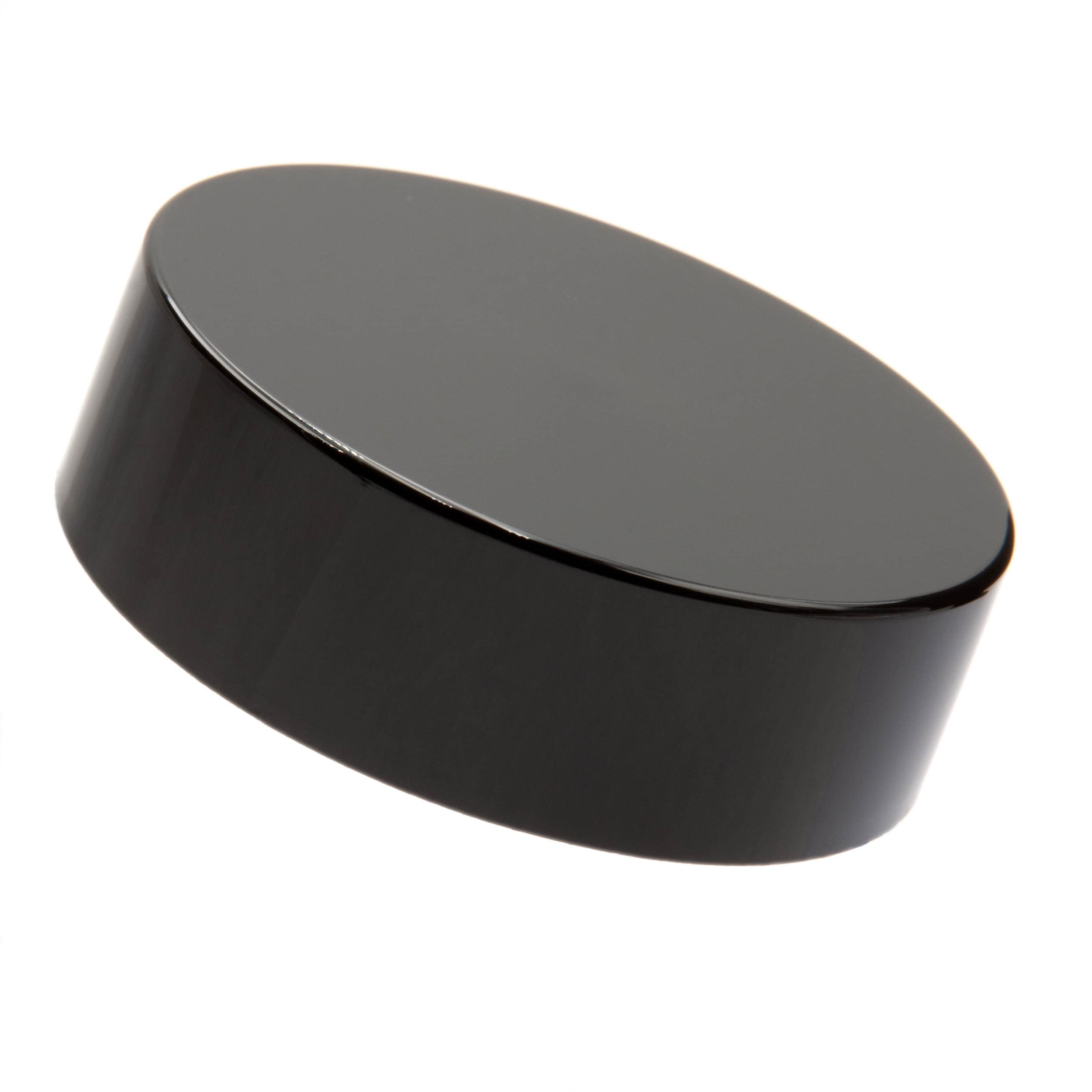 Single Unit (Less Than Box Qty) / Glossy Black Grand Puff™ 53/400 Child-Resistant Cap with Pressure Seal Liner