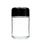 Single Unit (Less Than Box Qty) / Glossy Black V3 5 oz. Round Reserve Jar with Matching Cap
