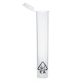 Single Unit (Less Than Box Qty) Grand Puff® Clear Squeeze Pop Top Plastic Tube w/ CA! Icon | 80 mm
