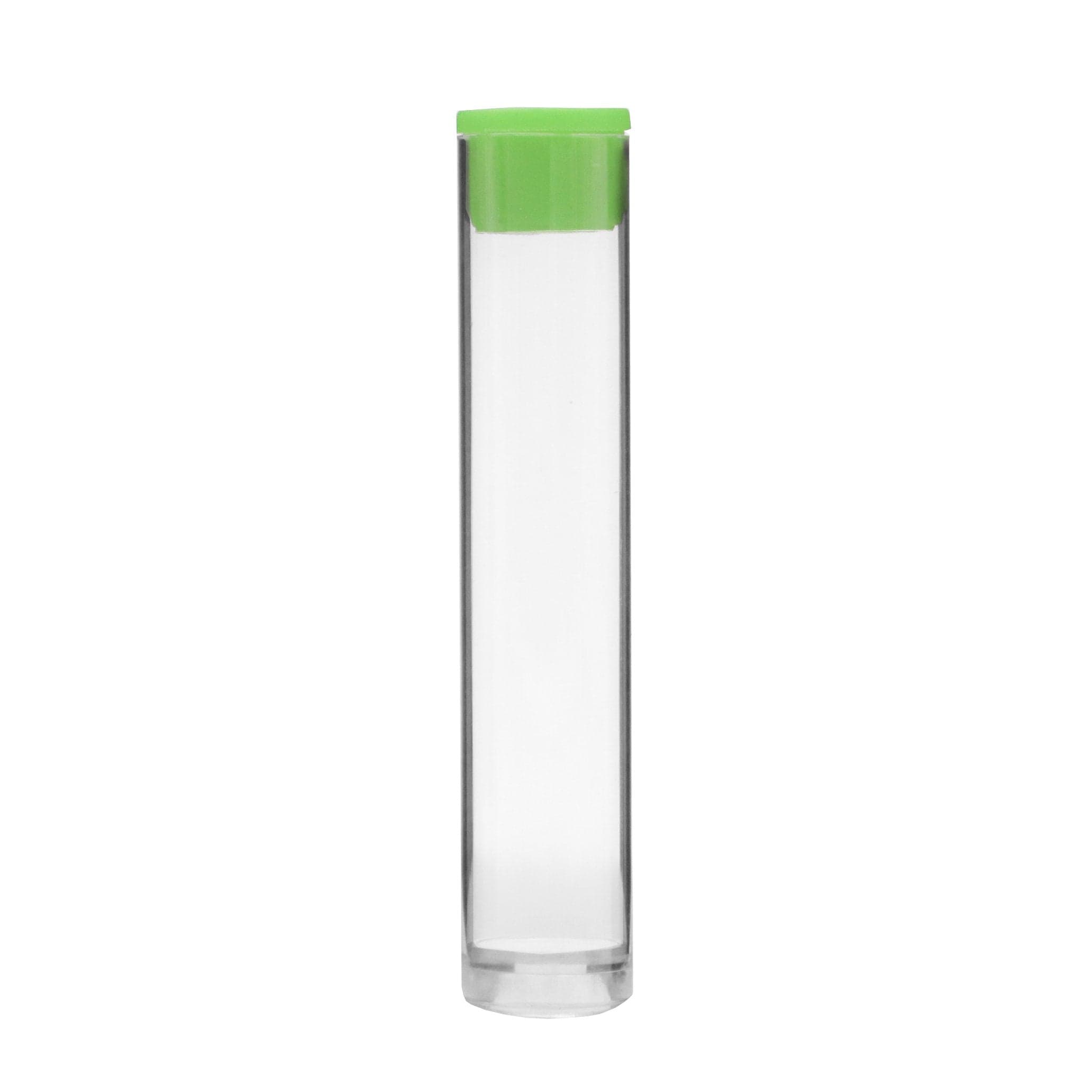 Single Unit (Less Than Box Qty) / Green Plastic Tubes for Cartridges 13mm x 85mm