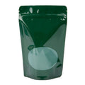Single Unit (Less Than Box Qty) / Hunter Green Stand Up Zipper Bag with Clear Oval Window (1 Ounce)