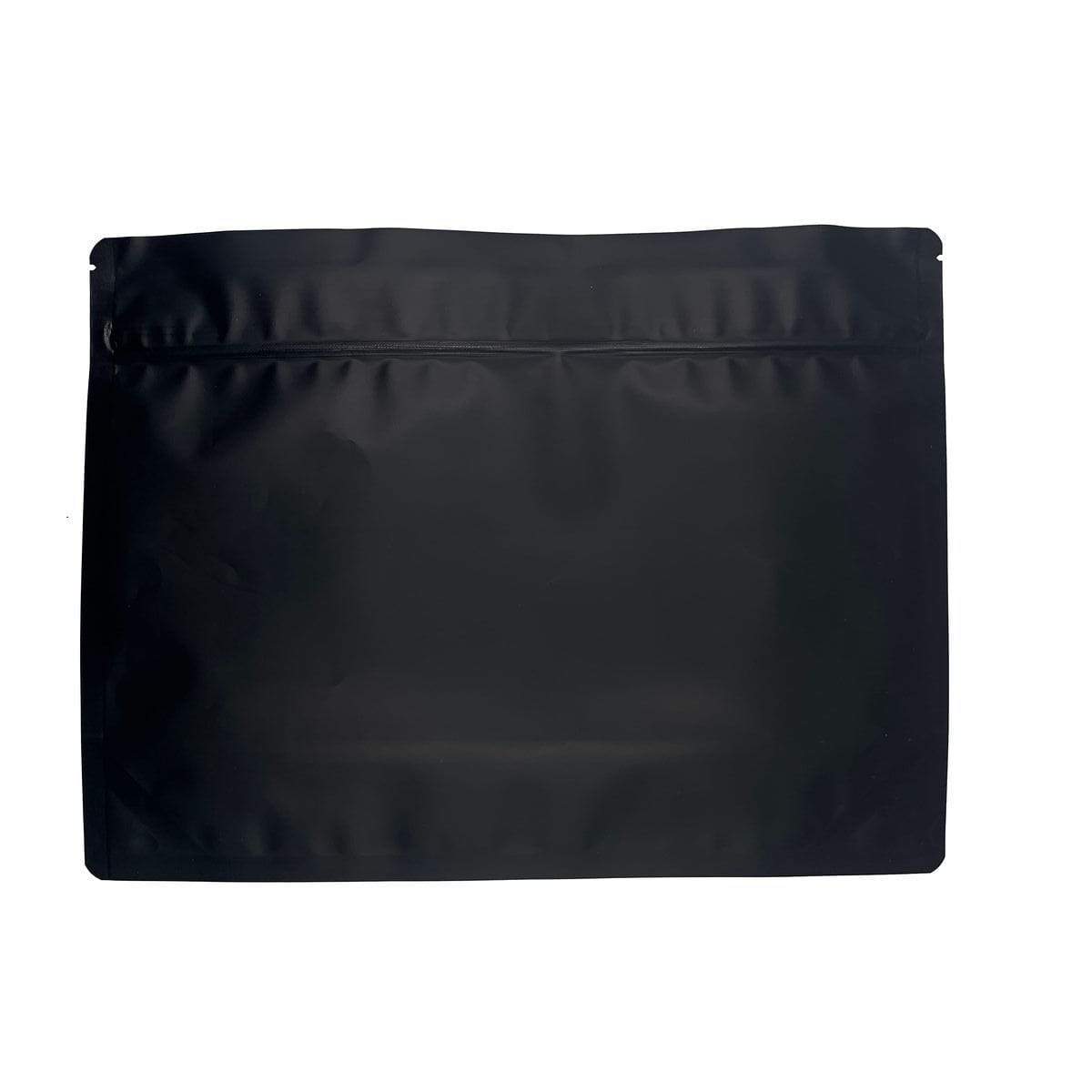 Single Unit (Less Than Box Qty) / Matte Black Bag King Large Child-Resistant Opaque Mylar Exit Bag | 1/2 lb | 9 x 12 in