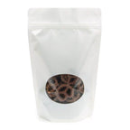 Single Unit (Less Than Box Qty) / Pearl Stand Up Zipper Bag with Clear Oval Window (1 Ounce)