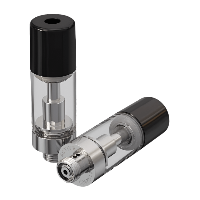 Single Unit (Less Than Box Qty) / Plastic Barrel - Black ACTIVE™ EZ Click XL Glass Plus Cartridge