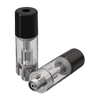 Single Unit (Less Than Box Qty) / Plastic Barrel - Black ACTIVE™ EZ Click XL Glass Plus Cartridge