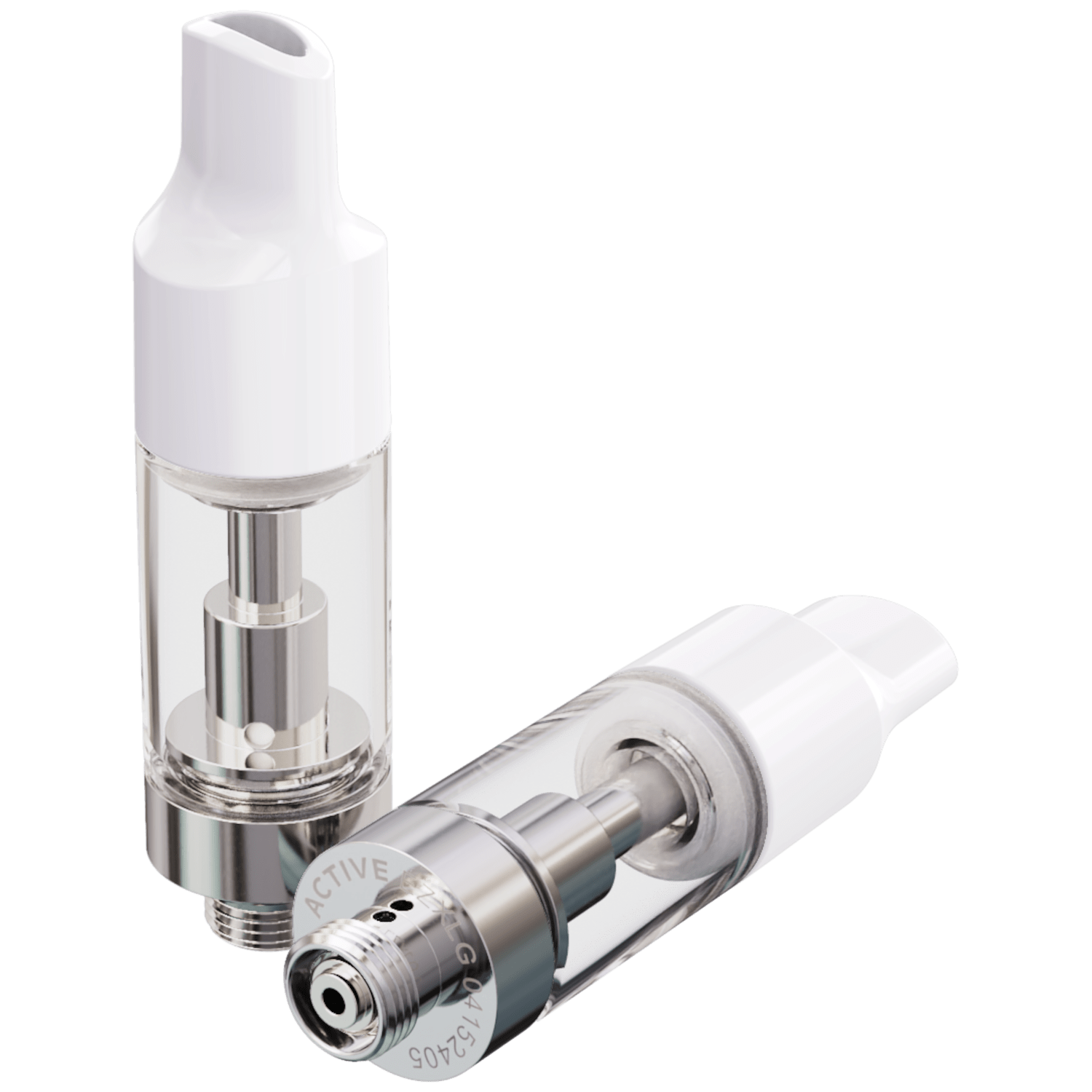 Single Unit (Less Than Box Qty) / Plastic Ellipse - White ACTIVE EZ Click™ XL Glass Plus Cartridge