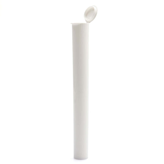 Single Unit (Less Than Box Qty) / White Grand Puff™ 150mm Pop Top Child Resistant Tubes