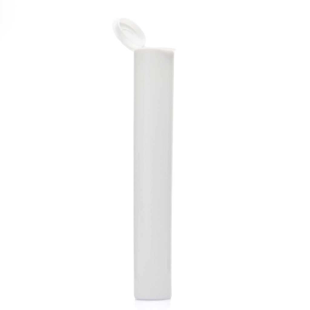 Single Unit (Less Than Box Qty) / White Grand Puff Squeeze Pop Top Plastic Tube