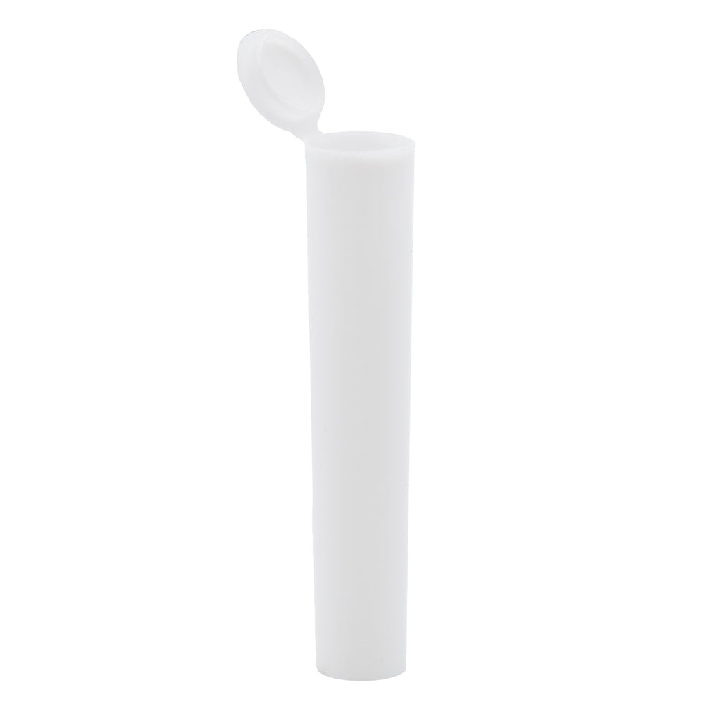 Single Unit (Less Than Box Qty) / White Grand Puff® Squeeze Pop Top Plastic Tube | 85 mm