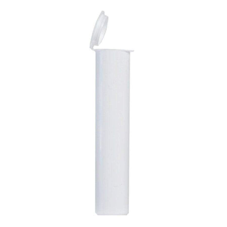 Single Unit (Less Than Box Qty) / White Squeeze Top Child-Resistant Pre-Roll Tube | 94 mm
