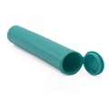 Single Unit (Less Than Box) / Teal Clearance Opaque Squeeze Top Child-Resistant Pre-Roll Tube | 116 mm
