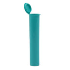 Single Unit (Less Than Box) / Teal Clearance Squeeze Top Child-Resistant Pre-Roll Tube | 78 mm