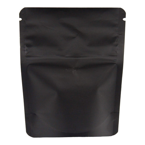 Single Unit (Less Than Pack Qty) / Black / Clear Bag King Child-Resistant Clear Front Mylar Bag | 1 gram