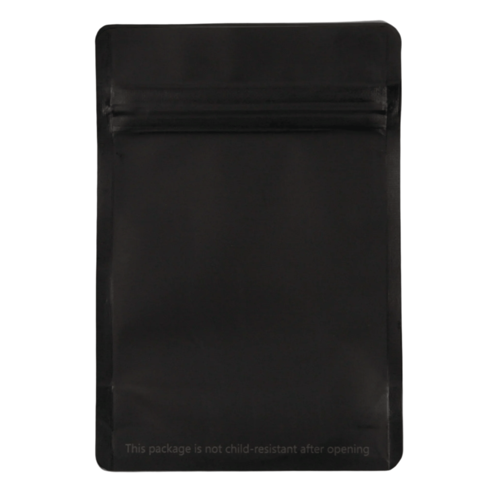 Single Unit (Less Than Pack Qty) / Black / Clear Bag King Clear Front Mylar Bag | 1/8 oz