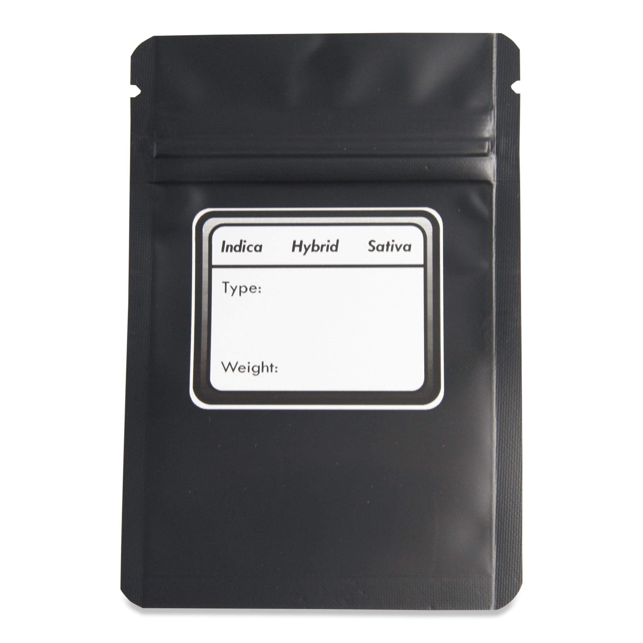 Single Unit (Less Than Pack Qty) / Black / Clear Bag King Clear Front Mylar Bag (1 gram)