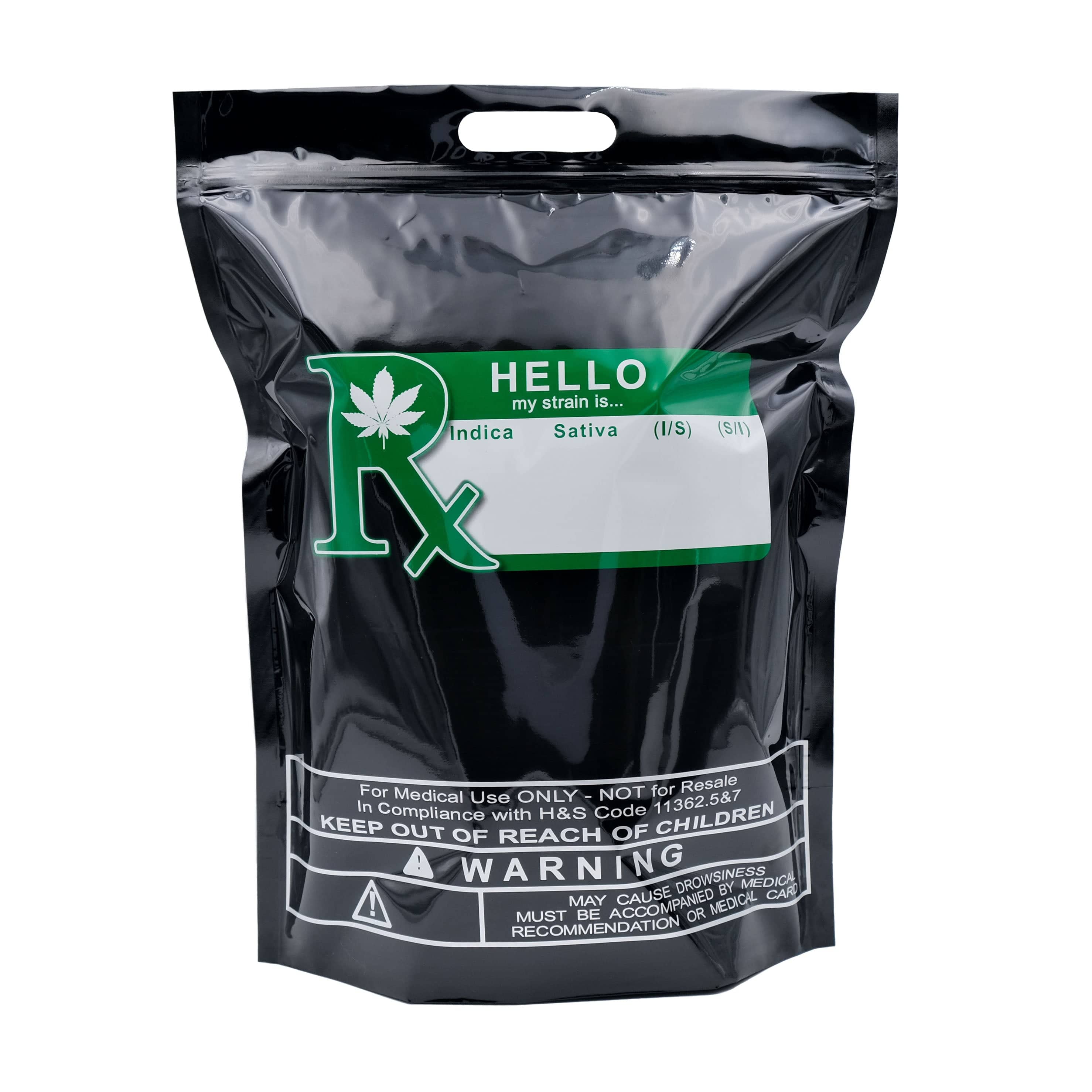 Single Unit (Less Than Pack Qty) / Black / Clear Smell Proof Bag (1 lb)