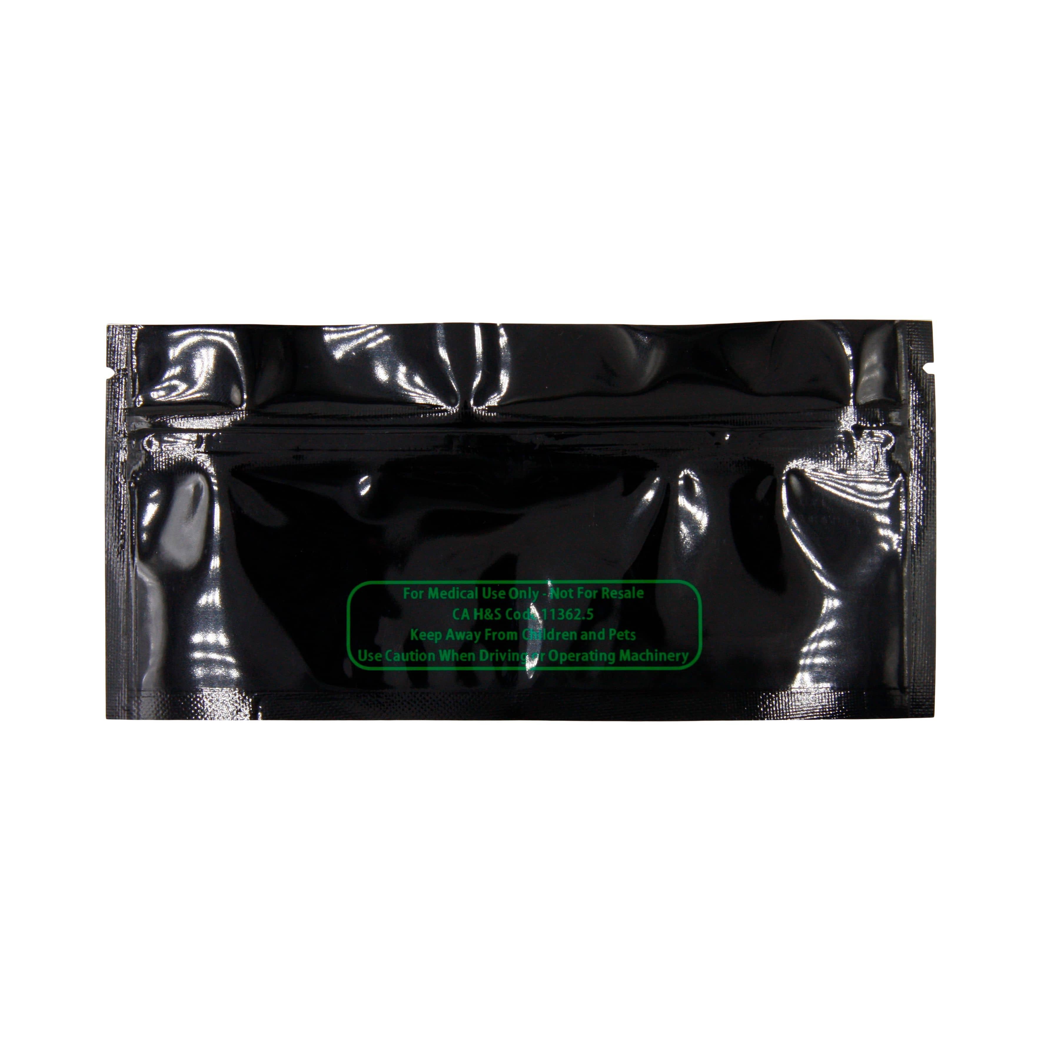 Single Unit (Less Than Pack Qty) / Black / Clear Smell Proof Bag (Pre-Roll)