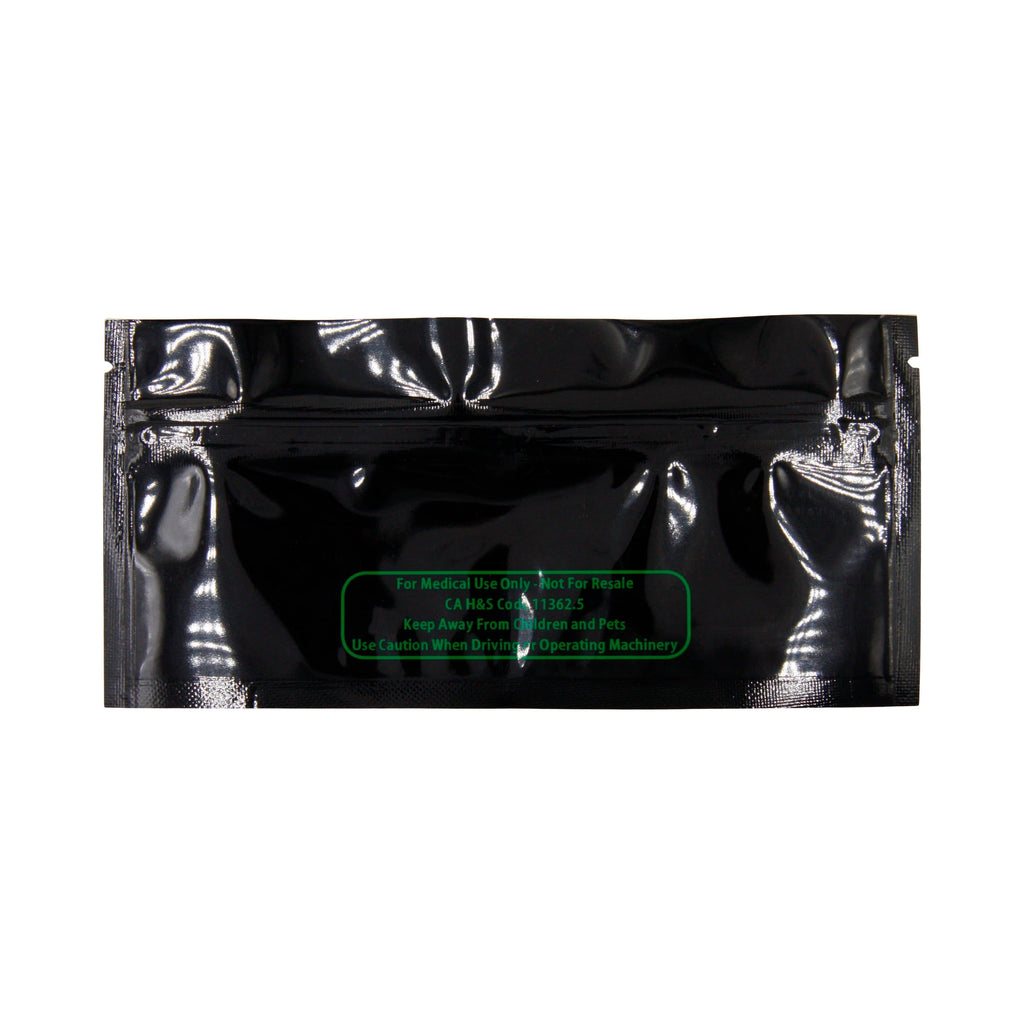 Single Unit (Less Than Pack Qty) / Black / Clear Smell Proof Bag (Pre-Roll)