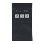 Single Unit (Less Than Pack Qty) / Black / Clear Smell Proof Child-Resistant Clear Front Bag | 1/4 oz