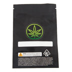 Single Unit (Less Than Pack Qty) / Black Leaf / Clear Smell Proof Bag (1/8th oz)