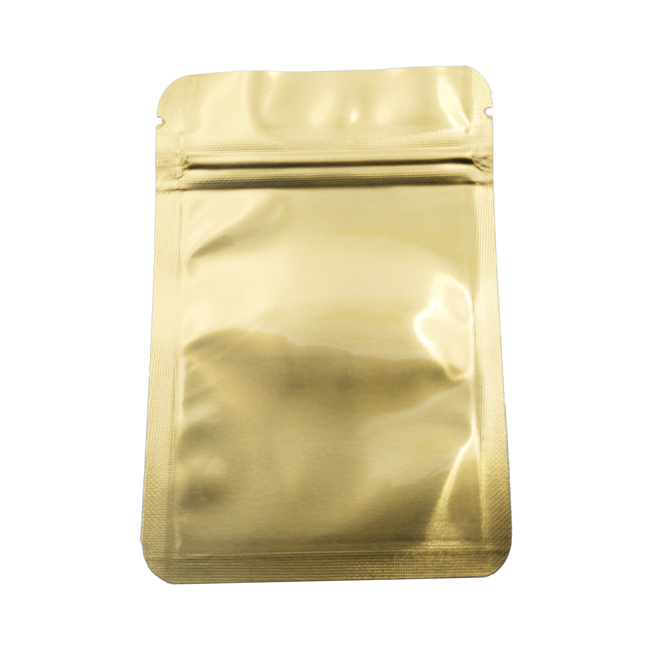 Single Unit (Less Than Pack Qty) / Gold Shiny Series Smell Proof Bag (1 gram) 4.3