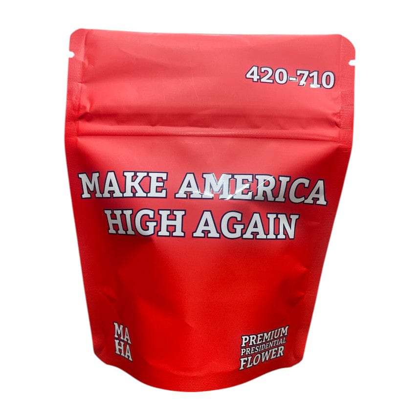 Single Unit (Less Than Pack Qty) / Make America High Again Bag King Designer Novelty Child-Resistant Mylar Bags (1/8 oz)