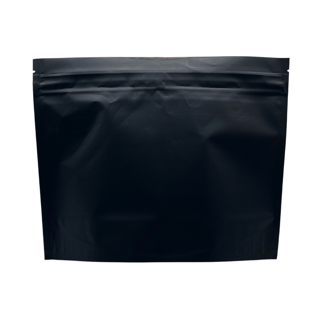 Single Unit (Less Than Pack Qty) / Matte Black Bag King Child-Resistant Opaque Exit Bag | 12 x 9 in