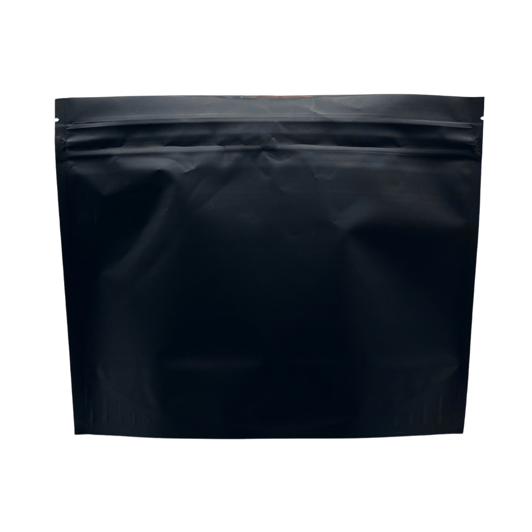 Single Unit (Less Than Pack Qty) / Matte Black Bag King Child-Resistant Opaque Exit Bag | 12 x 9 in