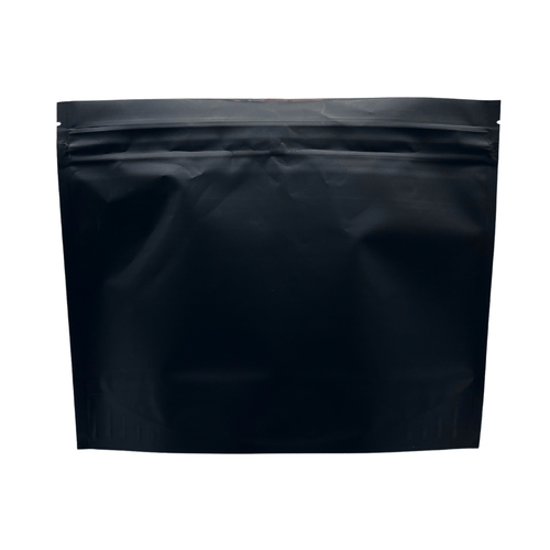 Single Unit (Less Than Pack Qty) / Matte Black Bag King Child-Resistant Opaque Exit Bag | 12 x 9 in