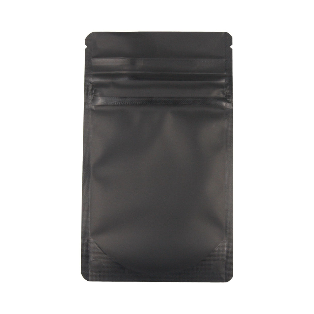 Single Unit (Less Than Pack Qty) / Matte Black Bag King Child-Resistant Opaque Mylar Bag | 1/8th oz
