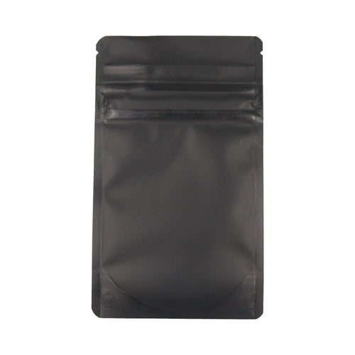 Single Unit (Less Than Pack Qty) / Matte Black Bag King Child-Resistant Opaque Mylar Bag | 1/8th oz