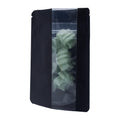 Single Unit (Less Than Pack Qty) / Matte Black Bag King Child-Resistant Vertical Window Mylar Bag | 1/4 oz