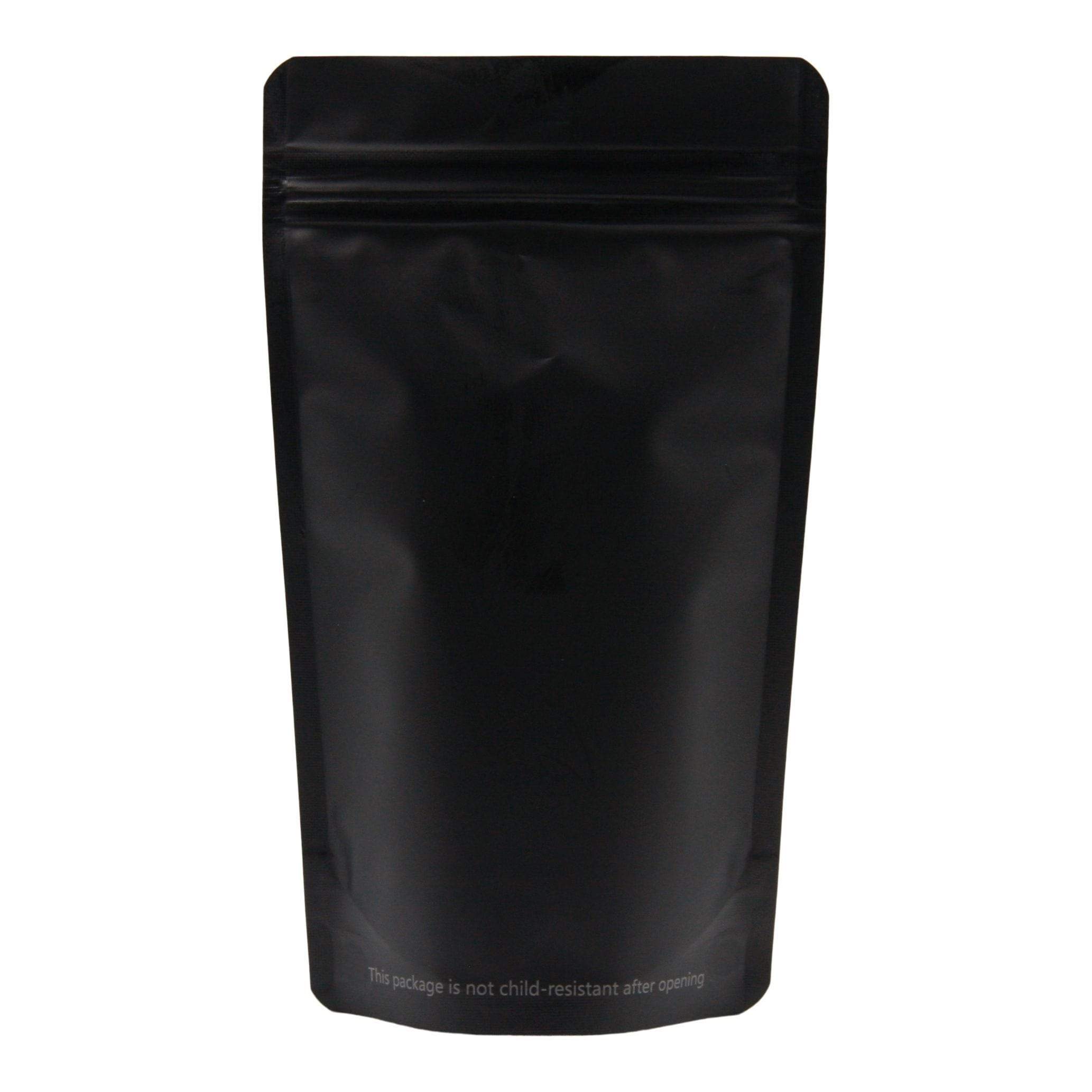 Single Unit (Less Than Pack Qty) / Matte Black Bag King Opaque Mylar Bag (1/4th oz)