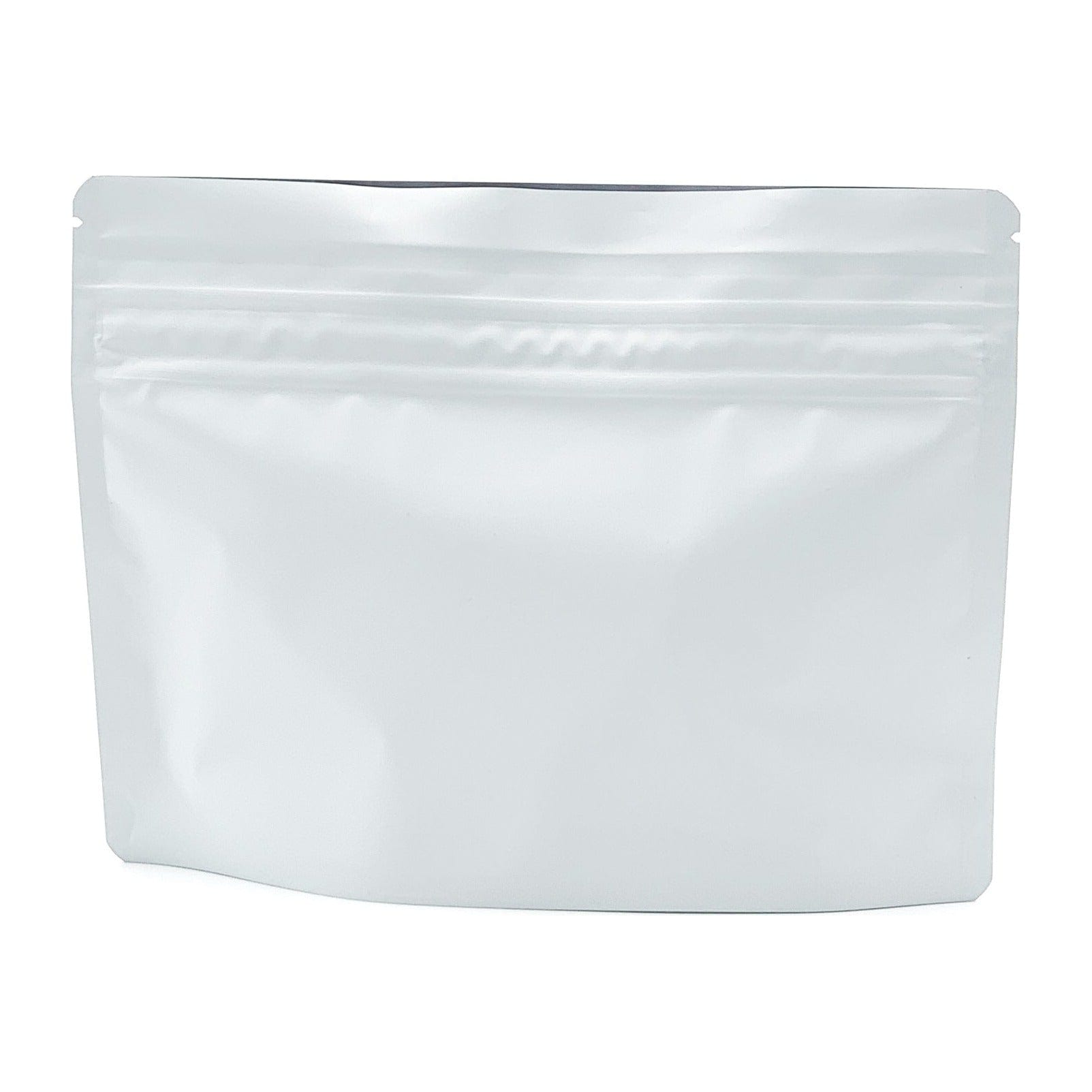 Single Unit (Less Than Pack Qty) / Matte White Bag King Small Child-Resistant Opaque Mylar Exit Bag | 6 x 8 in