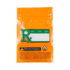 Single Unit (Less Than Pack Qty) / Orange / Clear Smell Proof Bag (1/4th oz)