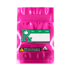 Single Unit (Less Than Pack Qty) / Pink / Clear Smell Proof Bag (1/4th oz)