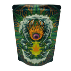 Single Unit (Less Than Pack Qty) / Psychedelic Astronaut Bag King Designer Novelty Child-Resistant Mylar Bags (1/8 oz)
