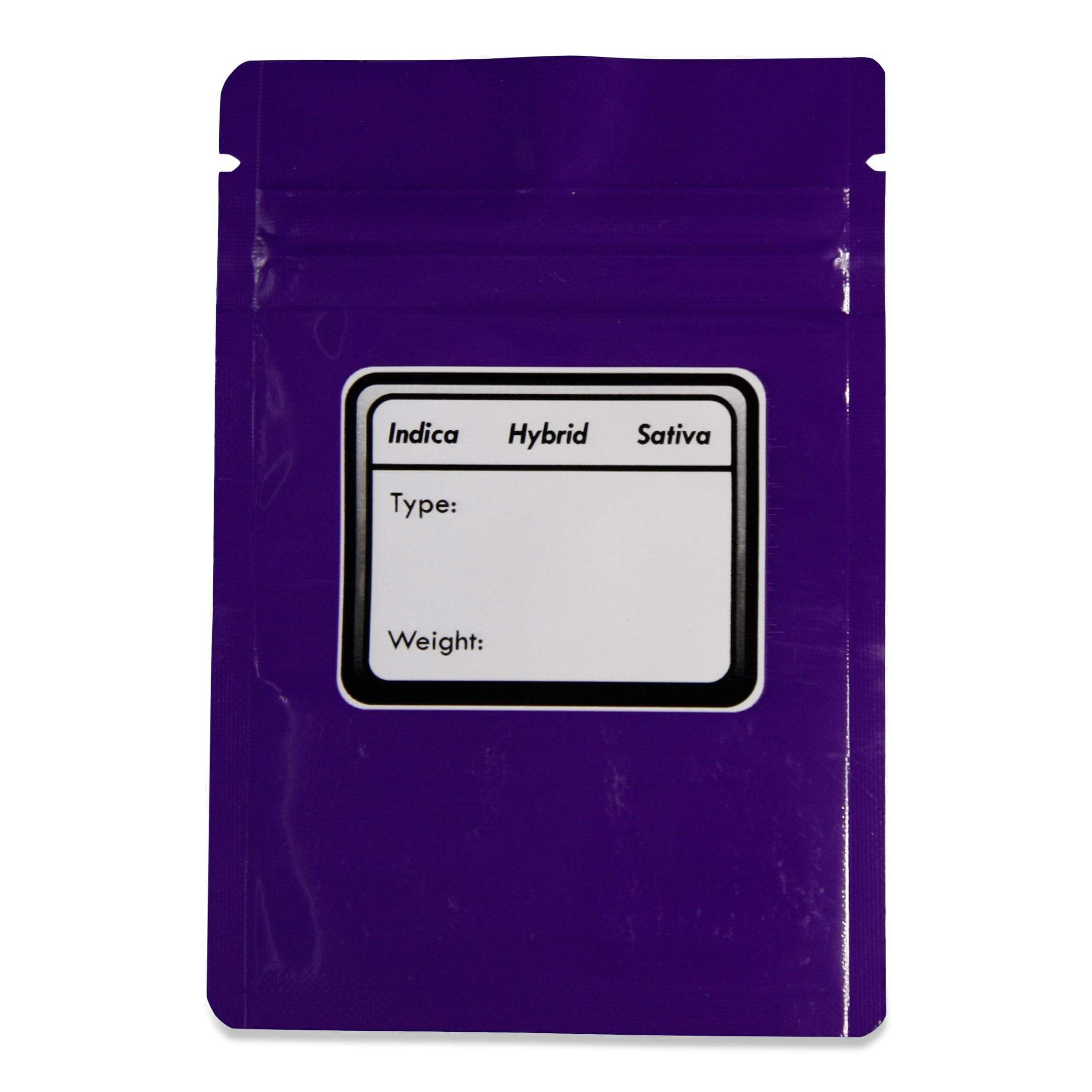 Single Unit (Less Than Pack Qty) / Purple / Clear Bag King Clear Front Mylar Bag (1 gram)