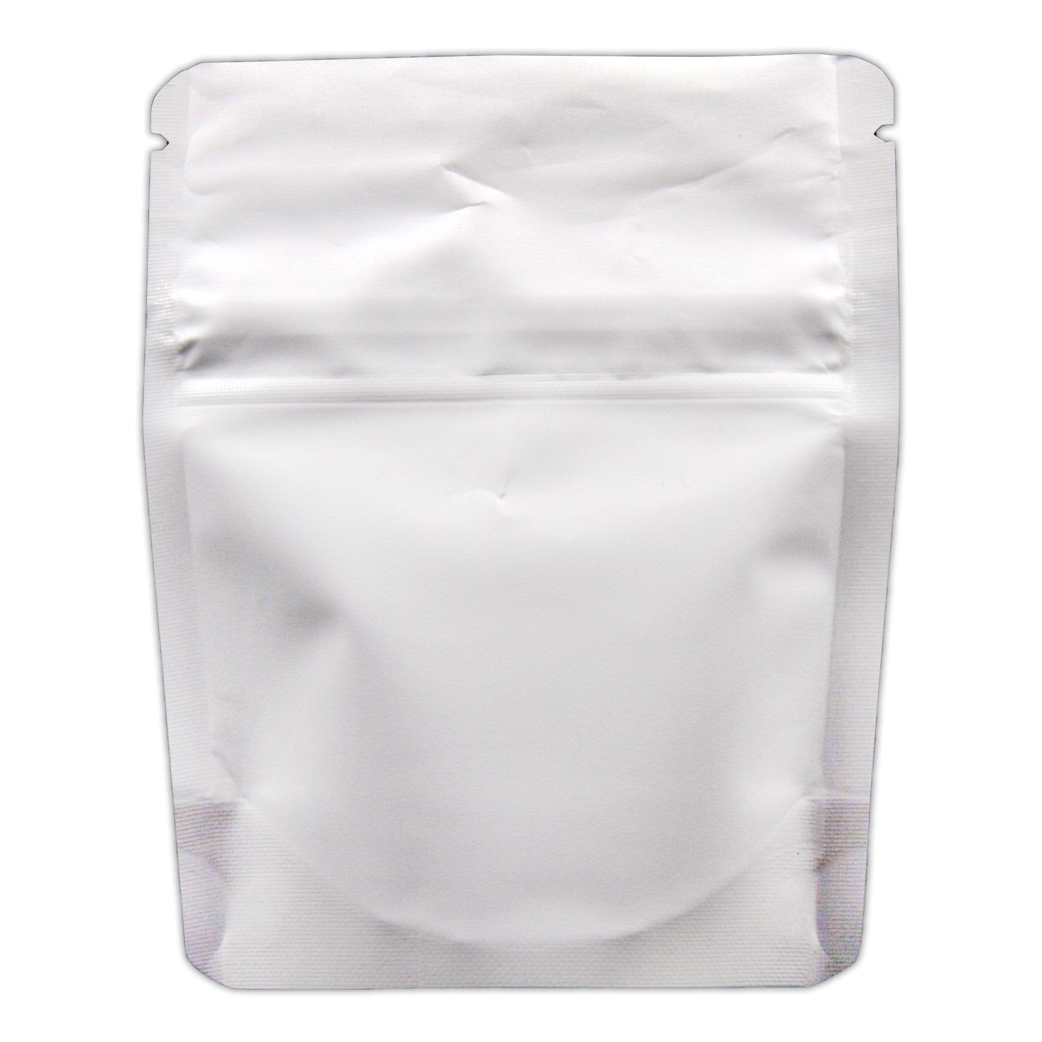 Single Unit (Less Than Pack Qty) / White / Clear Bag King Child-Resistant Clear Front Mylar Bag | 1 gram