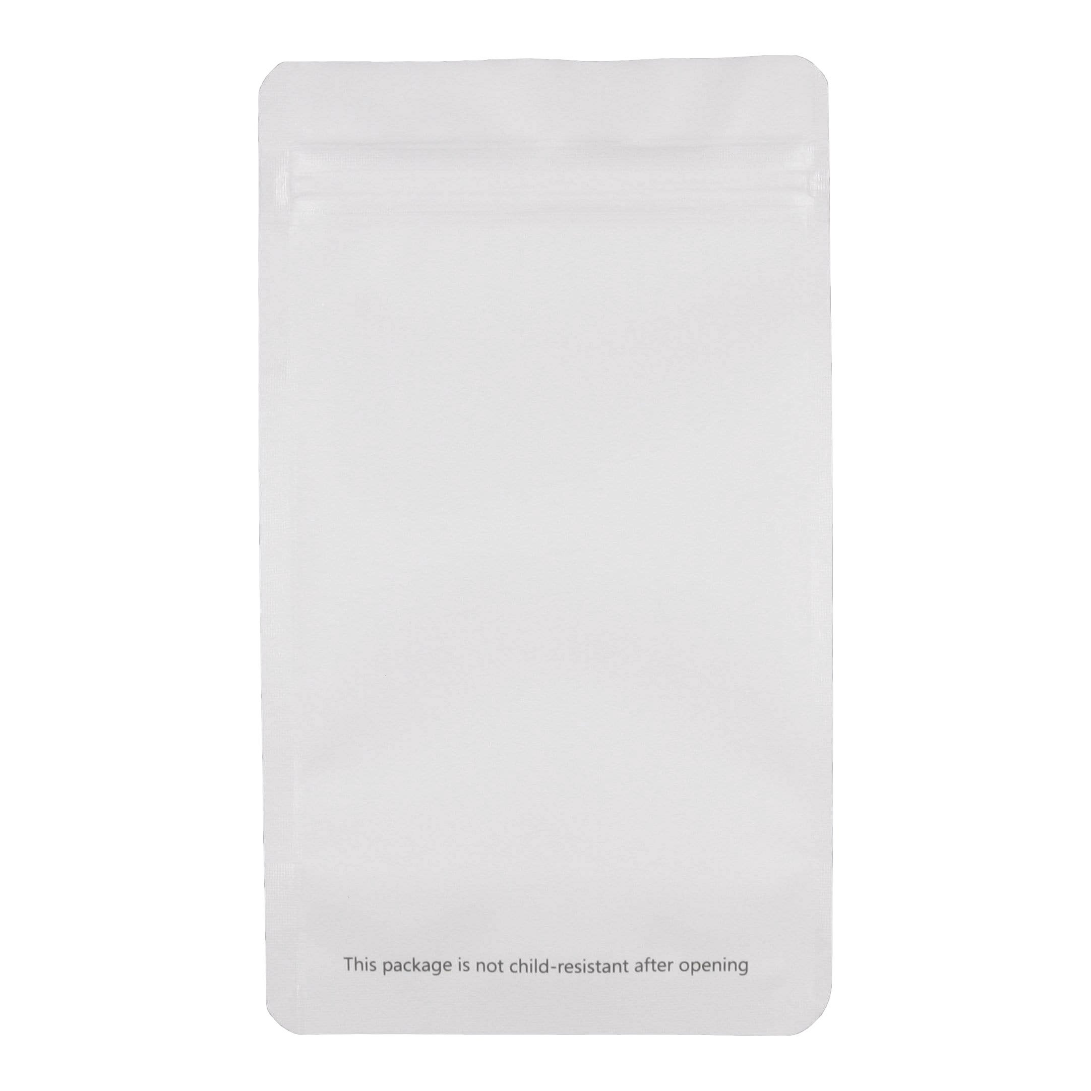 Single Unit (Less Than Pack Qty) / White / Clear Bag King Clear Front Mylar Bag (1/4th oz)