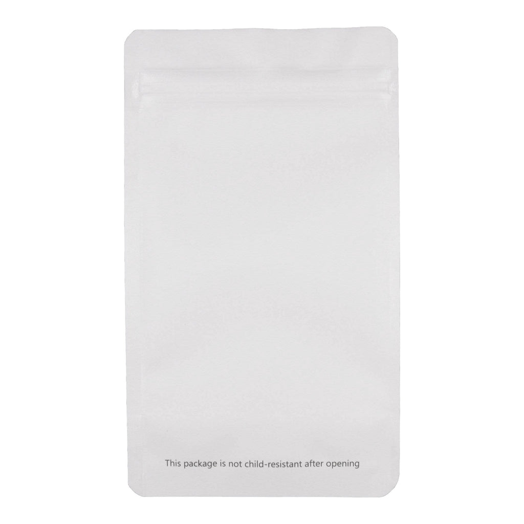 Single Unit (Less Than Pack Qty) / White / Clear Bag King Clear Front Mylar Bag (1/4th oz)