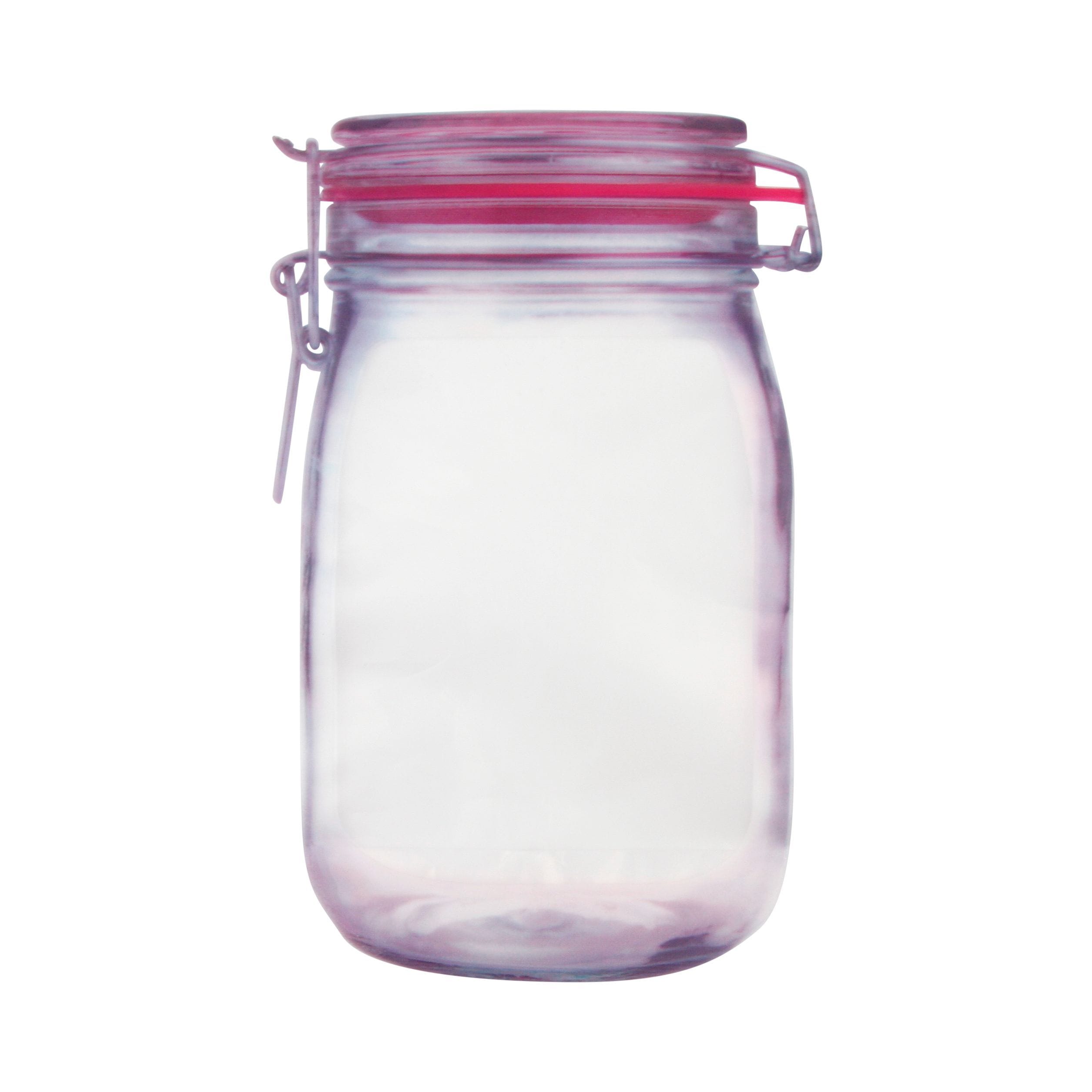 Single Unit (Less Than Pack Qty) / Wide Jar Medium Mason Jar Style Clear Zipper Bags