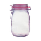 Single Unit (Less Than Pack Qty) / Wide Jar Medium Mason Jar Style Clear Zipper Bags