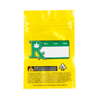 Single Unit (Less Than Pack Qty) / Yellow / Clear Smell Proof Bag (1/4th oz)