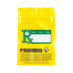 Single Unit (Less Than Pack Qty) / Yellow / Clear Smell Proof Bag (1/8th oz)
