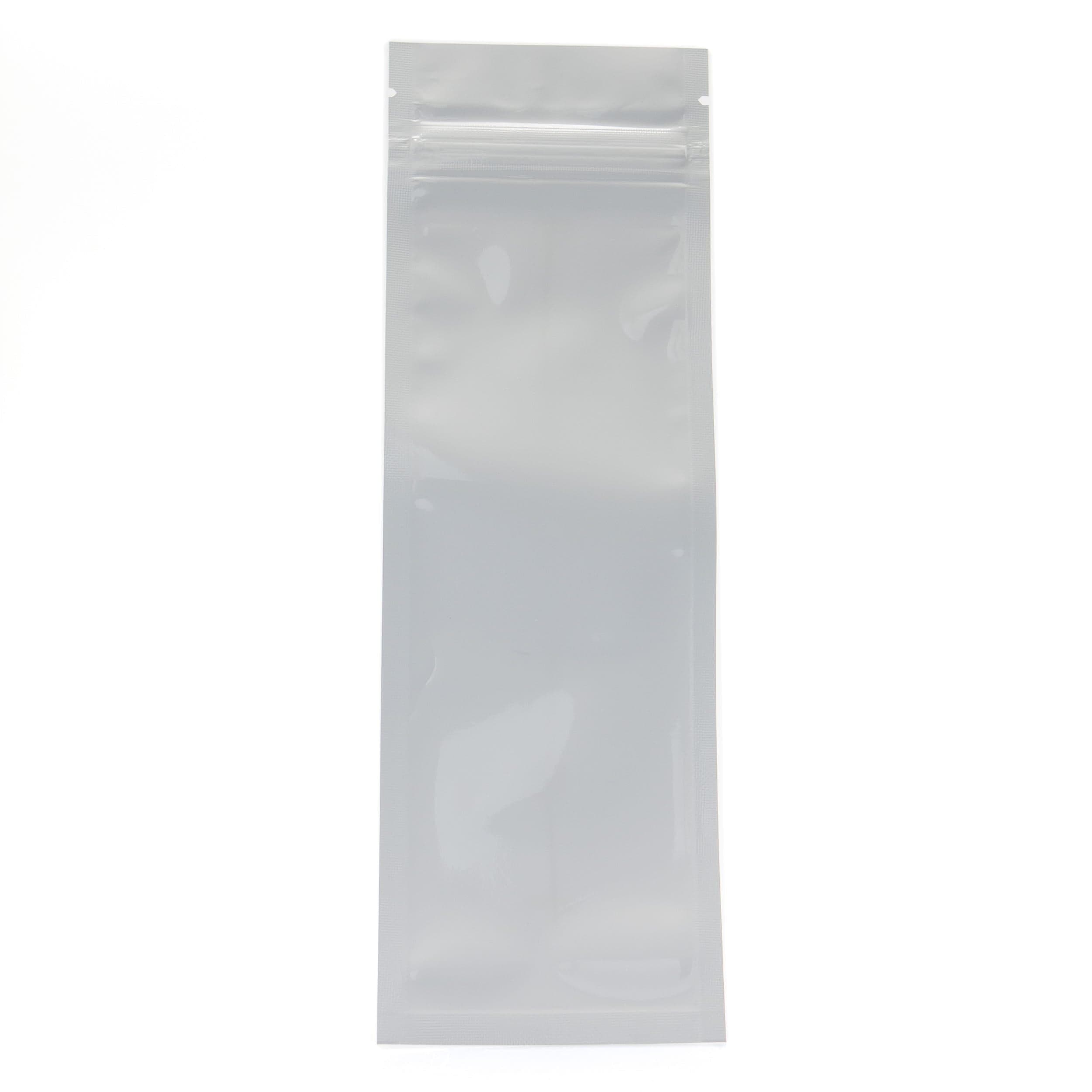 Slimline Foil Laminated Zipper Bag White / Clear